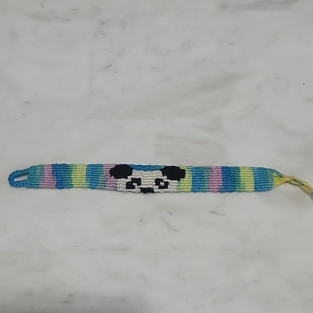Hand Made Friendship Bracelet Panda 🐼